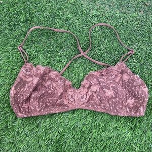 Free People lace bralette size M 🤎